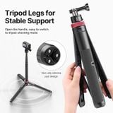  Ulanzi Go-Quick II 1.4m Extend Tripod for GoPro Hero 12 11 for Insta360 Selfie Stick Hand Grips Extension Rod Accessories 