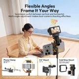  Ulanzi SK32 Auto-Open Selfie Stick Tripod with Phone Clamp 8-Section Telescopic Pole for Smartphone Action Camera Livestreaming 