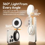  Ulanzi LM23 Pocket LED Light Fill Light for iPhone 15 16 17 Magsafe Selfie Video Light Magnetic Soft Pocket LED Phone Portable 
