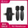 Ulanzi V6 3-in-1 Wireless Lavalier 2.4GHz Microphone 3.5mm / Lightning / Type-C For iPhone Android Laptop Camera Interview Vlog