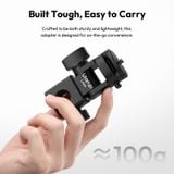  Ulanzi LA04 Light Stand Adapter with 1/4" Mount for Phone Stands Cameras Video Fill Lights with Cold Shoe Quick-release Plate 