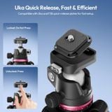  Ulanzi TZ01 Versatile 2-in-1 Carbon Fiber Tripod 1.63M Outdoor Rooftop Travel Vlogging Livestream Shot Camera Urban Landscapes 