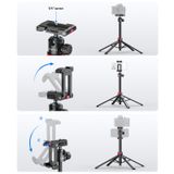  Ulanzi MT-44 B 2-in-1Selfie Stick Tripod with Wireless Remote for Phone Mirrorless Camera Photography Light Livestreaming Shots 