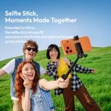  Ulanzi JJ21 Mini Selfie Stick Tripod with 10M Wireless Remote Control 2 in 1 Phone Grip Desktop Tripod Shots Travel Photography 