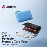 Ulanzi DC01 2-in-1 Portable Memory Card Case Dual-Slot 10Gbps with USB 3.1 controller for UHS-II / SD 4.0 Card for SD TF Cards 