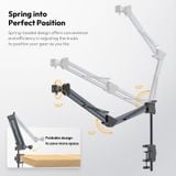  Ulanzi TH04 Overhead Camera Mount 2kg Load 360° Rotatable Ball Head for Camera Microphone Workspace Photography Livestreaming 