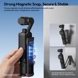 ​Ulanzi MA66 Magnetic Quick Release Tripod for DJI Osmo Pocket 3 for Outdoor Travel Vlogging Shots Foldable Handle Selfie Stick 