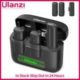  Ulanzi J12 Wireless Lavalier Microphone Lapel Microphones Set Short Video Recording Mini Mic For iPhone Android Live Broadcast 
