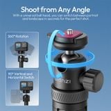  Ulanzi TT24 Cka Quick-Release Selfie Stick with 360° Ball Head for Action Cameras Smartphone Photography Light Outdoor Vlog Shot 