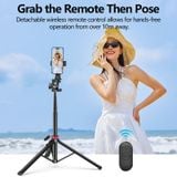  Tripod Dùng Cho Điện Thoại + Máy Ảnh ULANZI MT-78 (with Cold Shoe Mount, 1.85M, with Flexible Ball Head, with Remote Control, 1kg Load Capacity) 