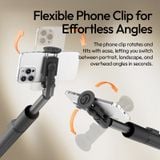  Ulanzi MT86 Automatic Phone Tripod with Phone Clamp Portable Selfie Stick Tripod for Smartphone Outdoor Travel Vlog Livestream 