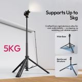  Tripod Dùng Cho Máy Ảnh ULANZI MT-80 (2m, 360° Pan & 180°Tilt, 5kg Max Load, Universal 1/4" Mount, Auto Pop-up) 