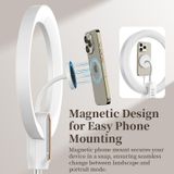  Ulanzi LT030 Ring Video Light 10-in 7 Level Brightness Photography Light Magnetic for Phone Mount with Tripod for Live Selfie 