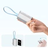  Pin Dự Phòng Kiêm Củ Sạc CUKTECH CP13 5000mAh 33W (Type-C + Type-C Built-in Cable, LED Display, Self-charging + Dual Device charging) 