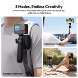  Ulanzi MT88 ClipMate Tripod 3-in-1 Versatility Backpack Clip Selfie Stick Extendable Tripod Mode for Livestreaming Vlog Shots 