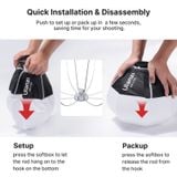  Ulanzi AS-L30 30cm Mini Bowens Mount Lantern Softbox Soft Even Light Quick Release for Ulanzi 40W LT028 60W LT005 Light 