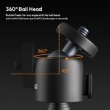  Ulanzi MT88 ClipMate Tripod 3-in-1 Versatility Backpack Clip Selfie Stick Extendable Tripod Mode for Livestreaming Vlog Shots 