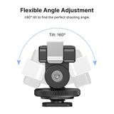  Ulanzi CA22 Cold Shoe Mount Adapter for DJI OSMO ACTION 3/4 with 1/4 Threaded Screw Adapter for Photograph Camera Magic Arm 