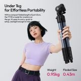  Ulanzi TT39 Video Tripod for Smartphone Camera Video Light Livestream Vlog Shot with Phone Clamp Horizontal Vertical Photography 