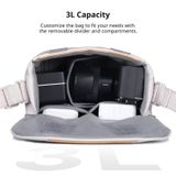  Ulanzi F01 Sling Bag 3L Capacity Splash-proof Bag Outdoor Travel Camera Bag for DSLR Shoulder Storage Bag with Removable Divider 