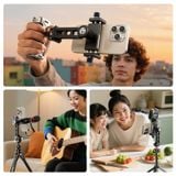  Ulanzi MA53 Arca Swiss Phone Mount with Ball Head 360° Rotation Metal Phone Holder for Photograph Livestreaming Vlog Recording 