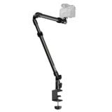  Ulanzi ZJ02 Camera Desk Mount with Holding Arm 4.8cm C-Clamp Flexible Adjustment for Still Life Photography Extend to 65cm Arm 