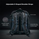  Ulanzi BP09 Camera Backpack 22L Light Travel Large Capacity Storage Splash-proof Travel Bag Digital SLR Camera Photography 
