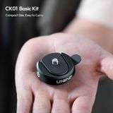  Ulanzi Quick-Release CK01 Basic Kit / CK02 Backpack Clip for Outdoor Travel Photography Action Cameras Adapter with 1/4" Thread 