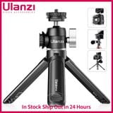  Ulanzi U-Vlog lite Mini Tripod with 360° Ball Head &amp; Cold Shoe Selfie Stick Tabletop Tripod for Camera iPhone Android Phone DSLR 