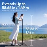  Ulanzi MT-44M 2-in-1 Magnetic &amp; 1/4" Selfie Stick Tripod for Phones Cameras for Live Streaming Vlog Shots with 360° Ball Head 