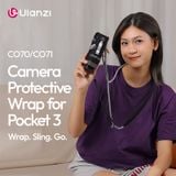  Ulanzi CO70/CO71 Camera Protective Wrap for DJI Osmo Pocket 3 with Shoulder Strap for Livestreaming Travel Camera Photography 