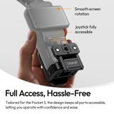  Ulanzi PK16 Quick-Release Magnetic Base for DJI Pocket 3 Action Camera for Railings Fridges Gym Camping 270° Flexible Adjustment 