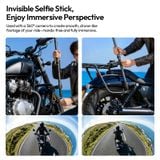  Ulanzi VL03 Motorcycle Invisible Selfie Stick Holder 360° Adjustable for Action Camera Outdoor Travel Livestreaming Vlog Shots 