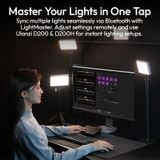  Ulanzi K6500 Studio Magnetic Bluetooth Video Light with Type-c Charging Bi-Color Soft Light for  Livestreaming Vlog Home Studio 