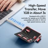  Ulanzi DC01 2-in-1 Portable Memory Card Case Dual-Slot 10Gbps with USB 3.1 controller for UHS-II / SD 4.0 Card for SD TF Cards 