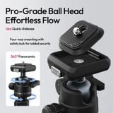  Ulanzi TT59 Horizontal Center Column Tripod 3KG Load with Uka Quick-Release 1.75M Extended for Camera Photography Livestreaming 