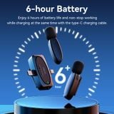  Ulanzi V6 3-in-1 Wireless Lavalier 2.4GHz Microphone 3.5mm / Lightning / Type-C For iPhone Android Laptop Camera Interview Vlog 