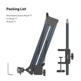  Ulanzi TH04 Overhead Camera Mount 2kg Load 360° Rotatable Ball Head for Camera Microphone Workspace Photography Livestreaming 