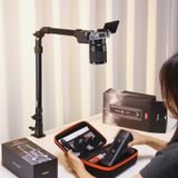  Ulanzi ZJ02 Camera Desk Mount with Holding Arm 4.8cm C-Clamp Flexible Adjustment for Still Life Photography Extend to 65cm Arm 