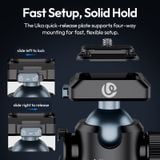  Ulanzi T100 Uka Quick-Release Ball Head 6KG Load for Portrait Landscape Livestreaming Vlog Shots with 360° Adjustable Cold Shoe 