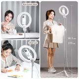  Ulanzi LT030 Ring Video Light 10-in 7 Level Brightness Photography Light Magnetic for Phone Mount with Tripod for Live Selfie 