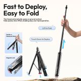  Ulanzi TT92 Auto-Open Selfie Stick Tripod Universal 1/4" Mount 90cm for Action Camra Selfies Vlogging Group Shots Livestreaming 