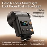  Ulanzi F16R Camera Flash LED Light 2500-6500K SpeedLite GN16 Camera Flash for Backlight Night Street Photography Daily Moments 