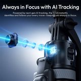  Ulanzi TT23M Magnetic Auto-Tracking Selfie Stick Tripod 360° Auto Tracking Travel Vlog Street Photography Indoor Shot Livestream 