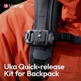  Ulanzi UKA07 Uka Quick-Release Kit for Backpack Suit for Arca-Swiss &amp; F38 Quick Release System Hassle-Free Hanging 10KG Load 
