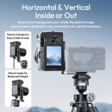  Ulanzi UKA11 Uka Foldable Quick Release L-Plate Compatible with Uka Arca-Swiss F38 Quick Release Dual Mount Horizontal Vertical 