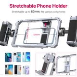  Ulanzi Universal Smartphone Video Rig Phone Cage with Handgrip for iPhone 16 15 14 13 12 Pro / Pro Max Android Mobile Phone 