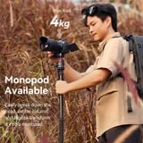  Ulanzi TT31 Claw Quick Release Tripod 2-in-1 Tripod and Monopod with 360° Panoramic Head 180° Revertible Legs for DSLR Camera 