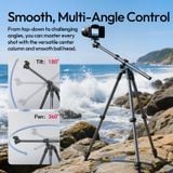  Ulanzi TT59 Horizontal Center Column Tripod 3KG Load with Uka Quick-Release 1.75M Extended for Camera Photography Livestreaming 