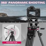  Ulanzi MT-81 Heavy Duty Video Tripod 1/4" 3/8" Screws 8KG Load for DSLR/Mirrorless/Cine Camera Camcorder with Fluid Head Tripod 